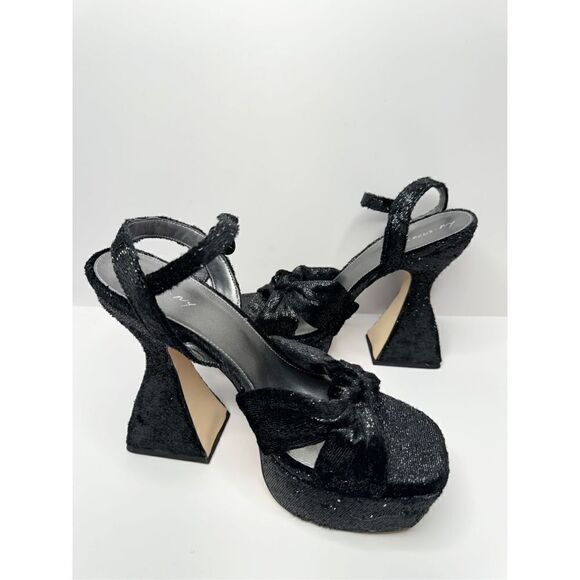Circus by Sam Edelman Sandals Womens Size 10 Black Platform Open Toe Heels - Picture 5 of 9